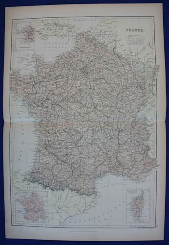Francia antica mappa - antica,