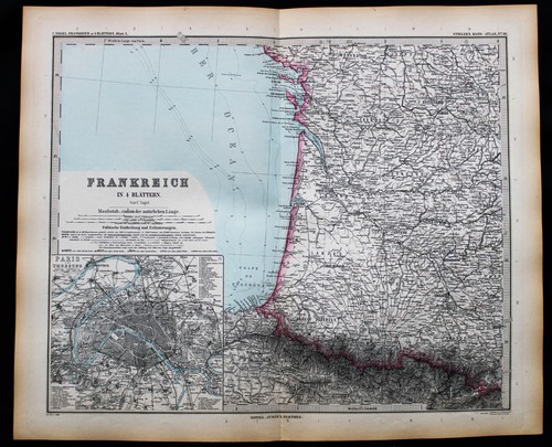 Stielers mano atlante mappa - stielers,