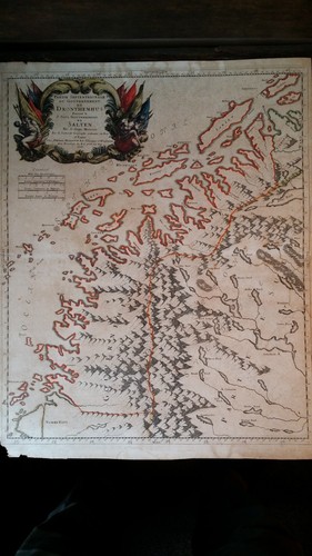 1668 grande mappa antica - grande,