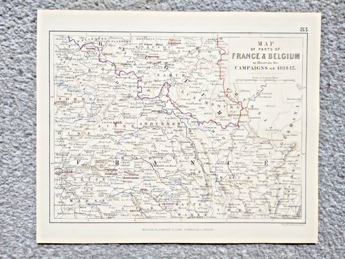 1848 antica mappa che - 1848,