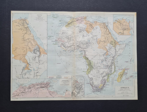Antica mappa del 1882 - , africa
