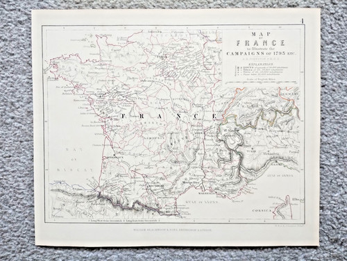 Antica mappa del - , 1848