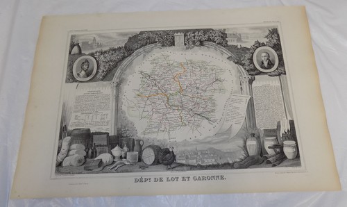 1856 mappa francia - 1856, mappa/francia
