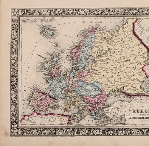 Mappa europa 1860 - 1860, divisioni