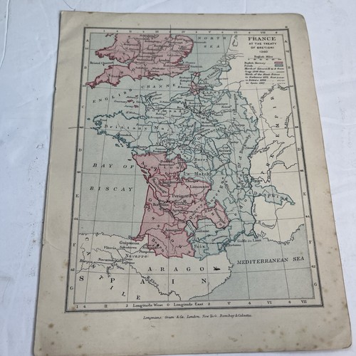 1909 mappa francia - mappa,