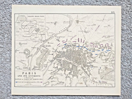 1848 antica mappa - che, mostra