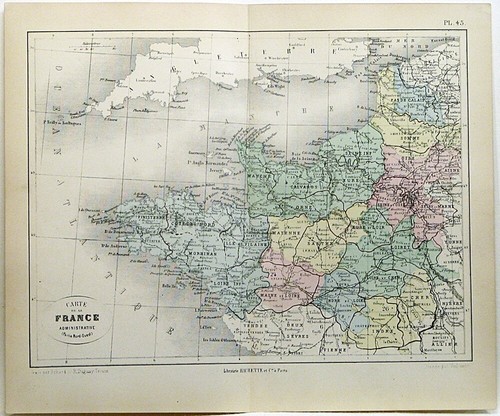 1866 mappa del lato nord - mappa, nord-ovest