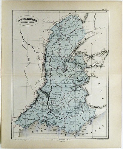 1866 mappa della francia - mappa,