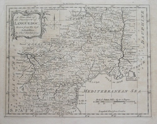 Mappa originale 1765 thomas - originale,