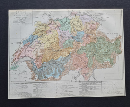 Antica mappa del - 1882,