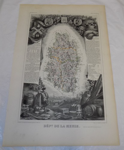 1856 mappa francia - 1856, mappa/francia