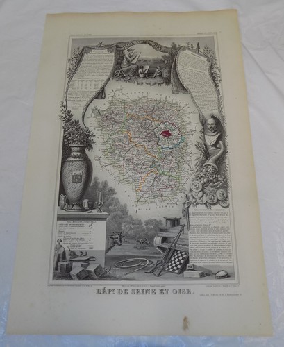1856 mappa francia - 1856, mappa/francia
