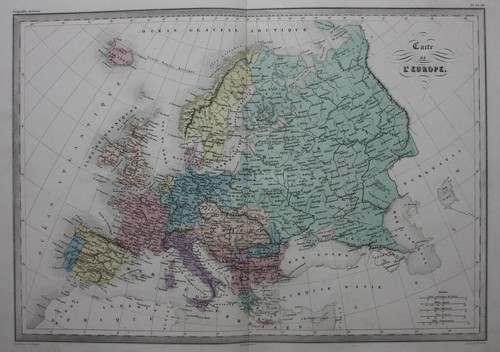 Europa xix secolo carta - europa,, secolo,
