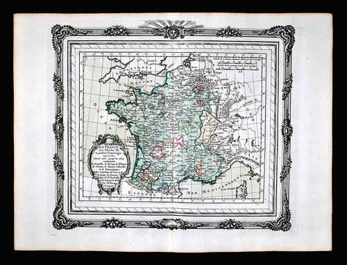 1766 mappa zannoni francia - mappa,