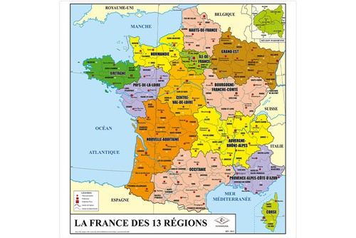 Poster stampa 60x60cm francia - poster,