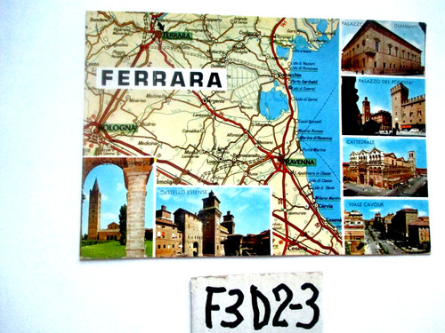 Ferrara cartolina vedute con - cartolina, 6