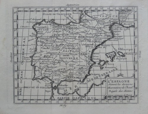 Mappa miniatura originale - , 1778