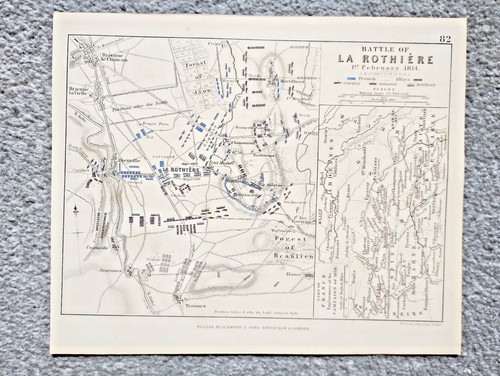 1848 antica mappa che mostra - mappa,