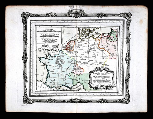 1764 mappa zannoni francia - 1764,